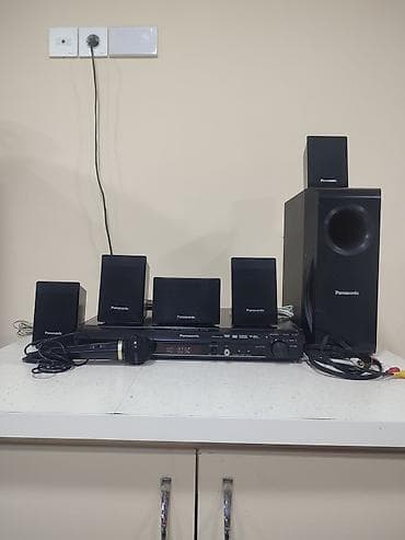vr meta quest 2: Panasonic 5.1 ev kinoteatrı – DVD receiver, 5 peyk akustikası və aktiv — 2