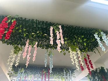 dollar gülü: Asma dekorativ süni güllər və yarpaq panelləriMağaza bağlandığına görə — 2