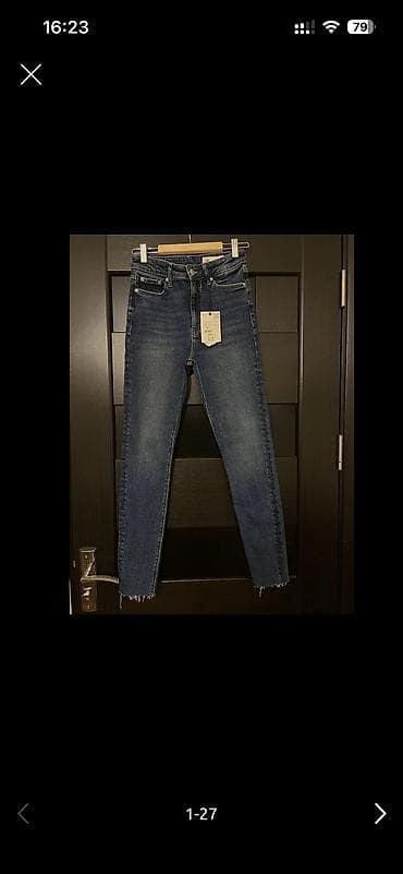 ZARA Yeni etiketli jeans şalvar 36 razmer 🩶 Yüksek bel skinny model