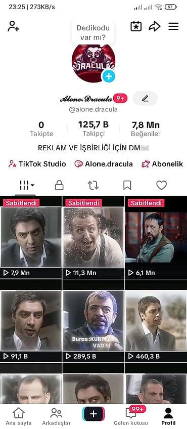 TikTok hesabı big Hesab: Alone.Dracula (@alone.dracula) - 125,7K