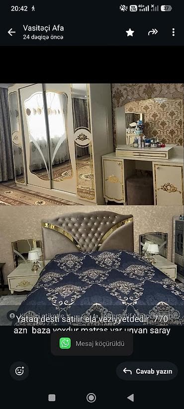 Yataq desti satilir ela veziyyetdedir 770 azn baza yoxdur matras var — 1