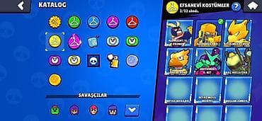 qızıl eşyaları: Brawl Stars hesabı – inkişaf etmiş profil - Kupa: 23 083 - Lig — 10