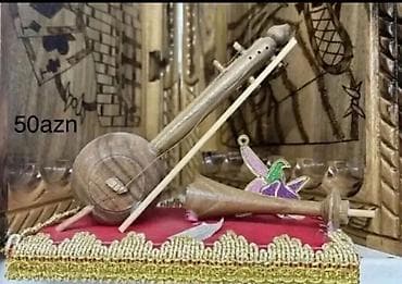 Musiqi alətləri: Miniatür milli musiqi alətləri – dekorativ suvenir dəstləri - — 4