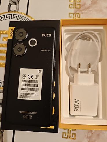 zanco tiny t1: Poco F6, 512 GB, rəng - Qara, Barmaq izi, Face ID — 3