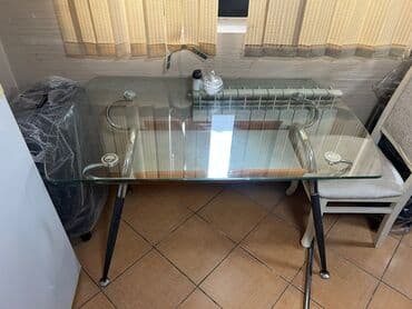 suse masa: Qonaq masası, İşlənmiş, Şüşə, Dördbucaq masa — 1
