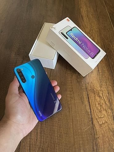 Redmi Note 8, 128 GB, rəng - Mavi, İki sim kartlı