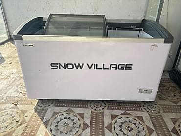 Snow Village şüşə qapaqlı dondurucu/vitrin tecili satilir1 eded - — 1