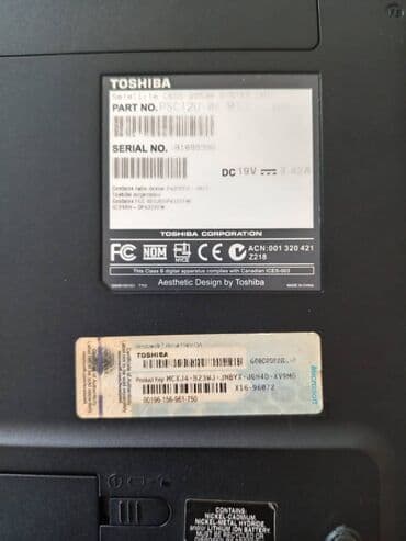 notebook toshiba i5 8gb: Toshiba Satellite Prosessor 5i Ram 64 Nüvə 8 Bir tek Zaryadka Az — 2