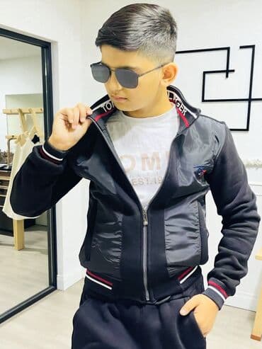 uşaq idman köynəkləri: 8-16 Yaşa kimi ölçüleri Var 3 iplik Dest Uşaq/yeniyetmə üçün idman — 1