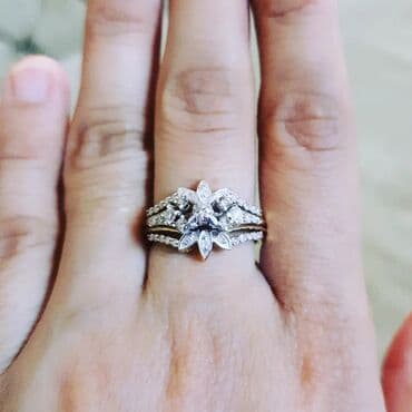 nişan üzükleri: Nişan, Üzük, Sarı qızıl, 750 Əyar, Brilyant, 0.26-0.50 Karat — 1