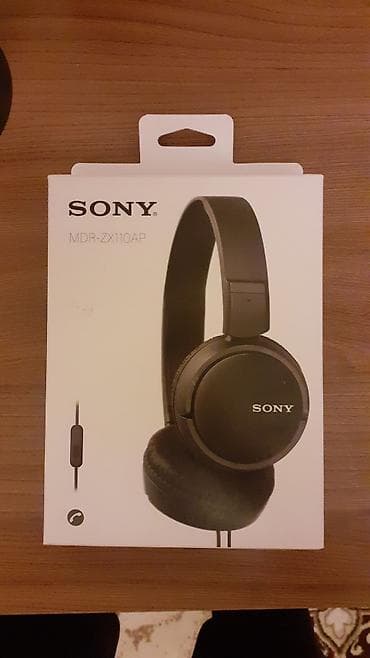 qulaqciqlar ucuz: Sony MDR-ZX110AP simli qulaqlıq - On-ear konstruksiya, yığıla bilən — 1