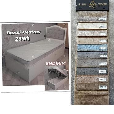 Təknəfərlik çarpayı, Bazalı, Matras ilə