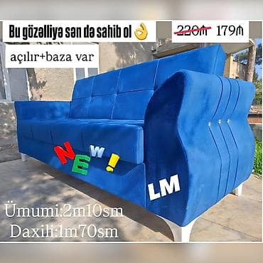 Divanlar Yeni ve Sifarisle 179 Azn Rəng seçimi var Açılan və Bazalı