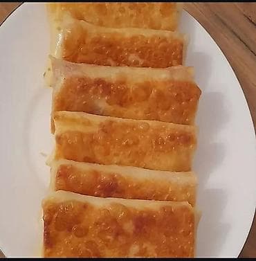 yemək termusu: Məhsul: Ev üsulu krep “rulet”lər Təsvir: - Nazik, bərabər bişmiş krep — 1