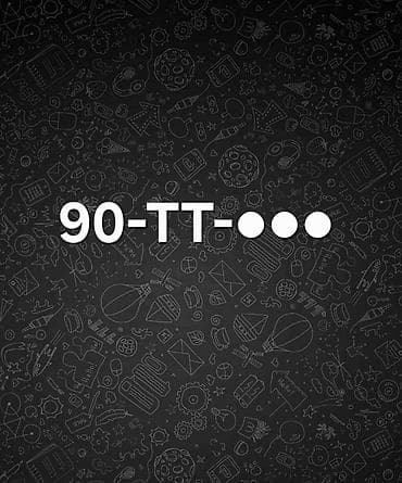 Nömrə kombinasiyası: 90-TT-•••• - Seriya: “TT” - Region kodu: 90 - lalafo.az -da Nömrə kombinasiyası: 90-TT-•••• - Seriya: “TT” - Region kodu: 90 -