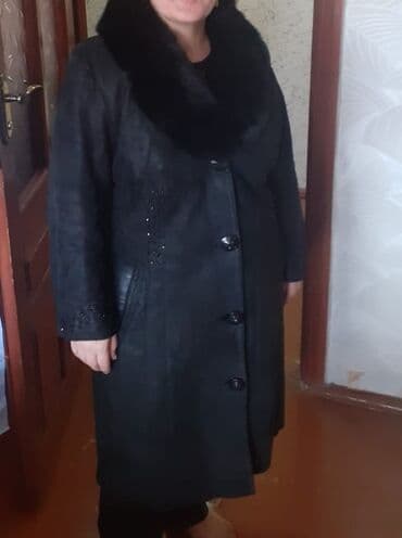 BYD: Дублёнка 50 ман.Покупали за 850
 3 сезона одевали.Воротник песец — 2