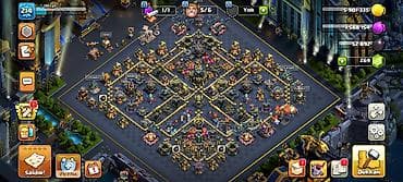 Clash of Clans hesabı – yüksək səviyyəli əsas kənd + inşaatçı bazası