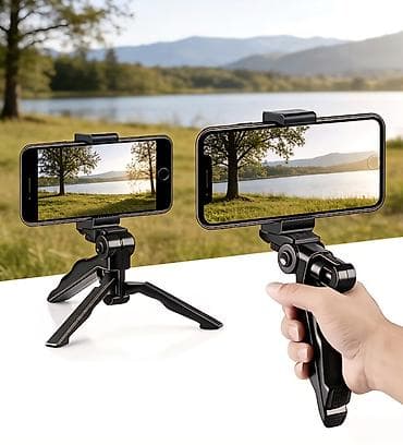 Elektronika: Universal telefon üçün 2‑in‑1 tripod və handheld tutacağı: - — 9