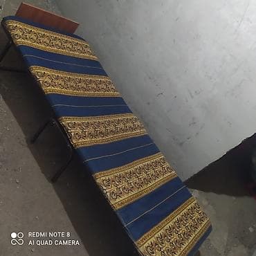 ev mebeleri: Portativ çarpayı – açılıb-yığılan model - Metal karkas: möhkəm, sabit — 2
