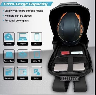 birlink: Crelander LED Knight Backpack – smart LED ekranlı, futuristik dizaynlı — 4