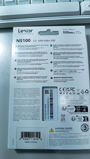 ssd: Lexar NS100 2.5" SATA SSD – 256 GB organl SSDlər münasib qiymətlə — 3