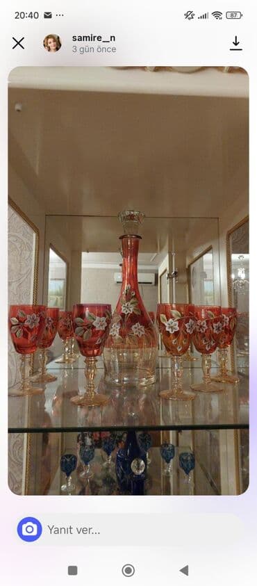 Qrafin dəsdi 85 azn