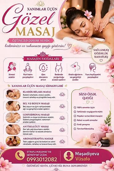 tendir reklami: Klassik masaj, Qadınlar üçün — 2