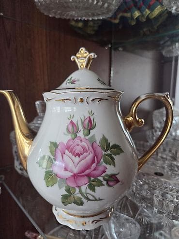 ag neft: Çay dəsti, rəng - Ağ, Farfor, SSRİ — 1