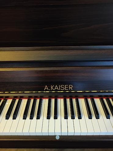 gitara akustik: A. KAISER akustik pianino – klassik upright model - Korpus: tünd — 4