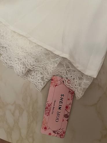 kupalnik mini: Brend: SHEIN MOD Model: Ağ mini don - Üslub: korset effektli — 3