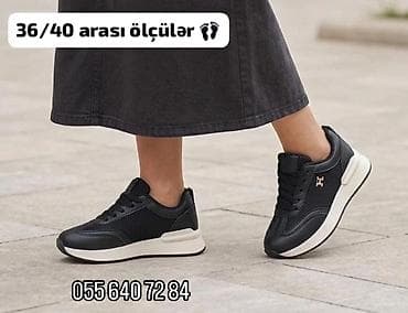 красовка: Qadınlar üçün idman ayaqqabısı - Rəng: qara - Üst hissə: mesh və — 1