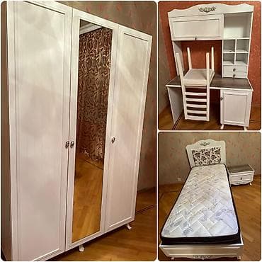 uşaq çantalar: Genc odasi satilir 800 azn.Unvan Gençlik . Mebel embawoodundur. Real — 1