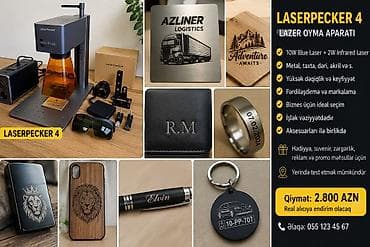 mini laser: LaserPecker 4 – portativ lazer oyma və kəsmə qurğusu 🔥 LaserPecker 4 — 1