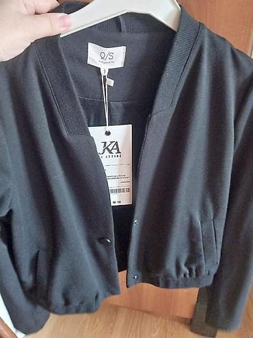 ipekyol etek: Q/S designed by markalı qadın jaketi - Rəng: qara - Stil: bomber — 1