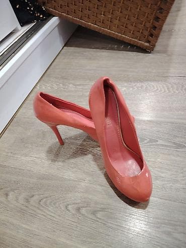 Baletkalar, Elle, Ölçü: 38, rəng - Qırmızı, İşlənmiş