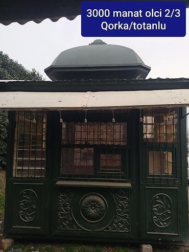 Qorka/totanlu köşk – dekorativ dəmir konstruksiya - Ölçü: 2x3 m (olci