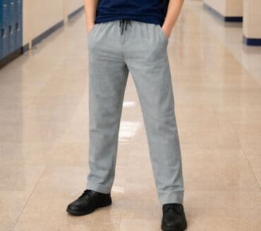 şalvar kəməri: Boz rəngli rahat şalvar - Kəsim: düz paça, yüngülcə azad siluet - Bel — 1