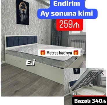 Sifarişlə dolablar: Çarpayı ✔️Rəng seçimi var 🚨Sifarişlər behsiz qəbul olunur ✅ödəniş