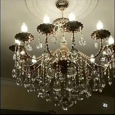 vanna olculeri: Çılçıraq, 10 və daha çox lampa, Metal — 1