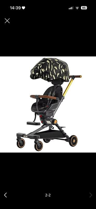 Uşaq üçün çoxfunksiyalı 3 təkərli velosiped-araba (trike) - 2-si 1-də