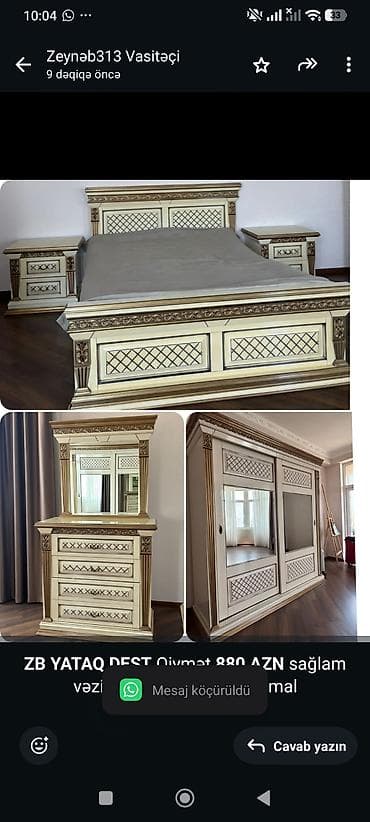 *ZB* *YATAQ DEST* Qiymət *880 AZN* sağlam vəziyyətdədir ünvan Yasamal lalafo.az -da *ZB* *YATAQ DEST* Qiymət *880 AZN* sağlam vəziyyətdədir ünvan Yasamal