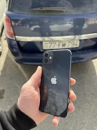 iphone x ekranı: IPhone 11, Qara, Face ID — 2
