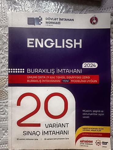 kitab sekilleri: Kitab tam səliqəlidir Məhsul: “English – Buraxılış İmtahanı 2024” — 1