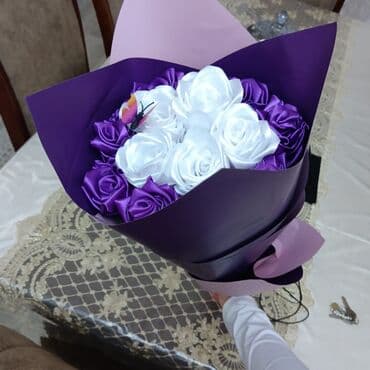 toxuma iplerin satisi: Sifariwle el iwleri gul buketlerin yigilmasi,qiymet saydan asilidir — 3