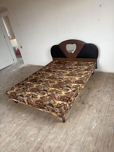 Двуспальная кровать, С подъемным механизмом, С матрасом, Без выдвижных ящиков — 2