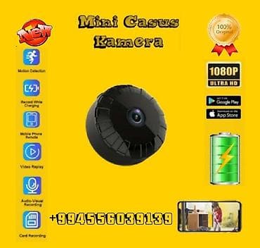 Mini Casus Kamera Full HD 1080p gecə versiyası mikro kamera səs video