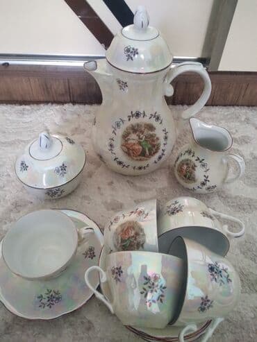 кофейный сервиз мадонна: Чайный набор, Фарфор, Мадонна, 5 персон, Германия — 3