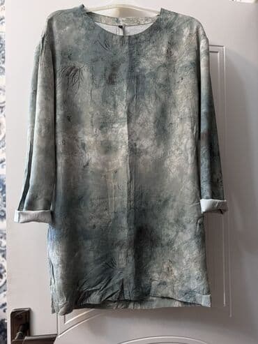uzyn koynek fasonlar: 280 azn alınıb 1 defe geyilib Qadın tunik/köynək - Rəng: boz-yaşıl — 3