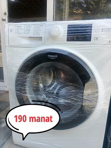 avt: Paltaryuyan maşın Hotpoint Ariston, 6 kq, İşlənmiş, Avtomat, Qurutma var, Kredit yoxdur, Pulsuz çatdırılma — 1