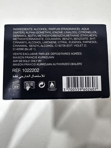 ən qalıcı ətirlər: ✔ 100% orijinal ✔ İstifadə olunmayıb ✔ Qutusu və flakonu tamdır ✔ — 5